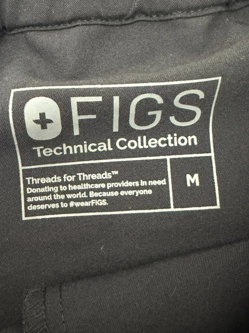 FIGS Men's Pisco Basic Scrub Pants Size M in Black